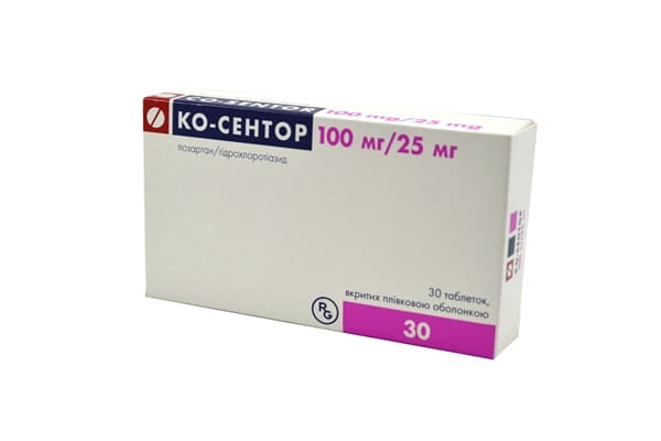 Ко-сентор таблетки по 100 мг/25 мг 30 шт. (10х3)