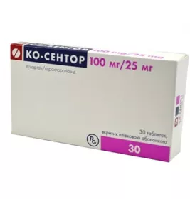 Ко-сентор таблетки по 100 мг/25 мг 30 шт. (10х3)