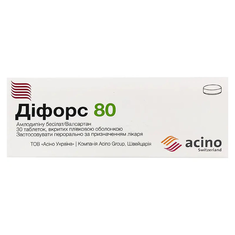 Дифорс 80 табл. 5мг/80мг №30 Дифорс 80 табл. 5мг/80мг №30