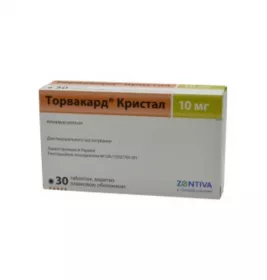 Торвакард Кристал таблетки по 10 мг 30 шт.