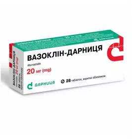 *Вазоклін-Дарниця, табл.20мг таб. в/о №28