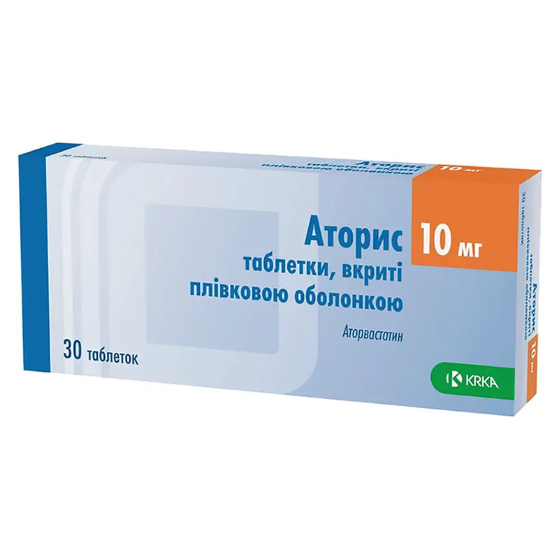 Аторис таблетки по 10 мг 30 шт. (10х3)