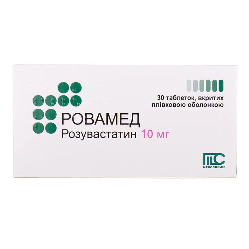 Ровамед таблетки по 10 мг 30 шт. (10х3) Ровамед таблетки по 10 мг 30 шт. (10х3)