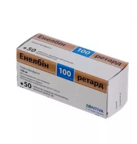 Енелбін 100 Ретард таблетки по 100 мг 50 шт.