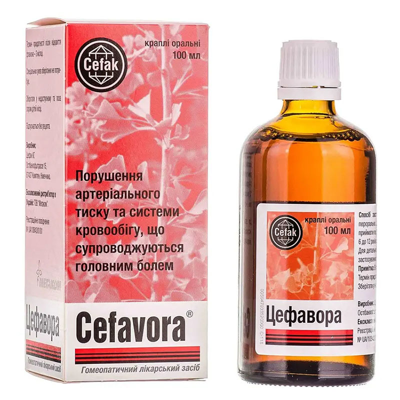 Цефавора краплі по 100 мл у флаконі 1 шт.
