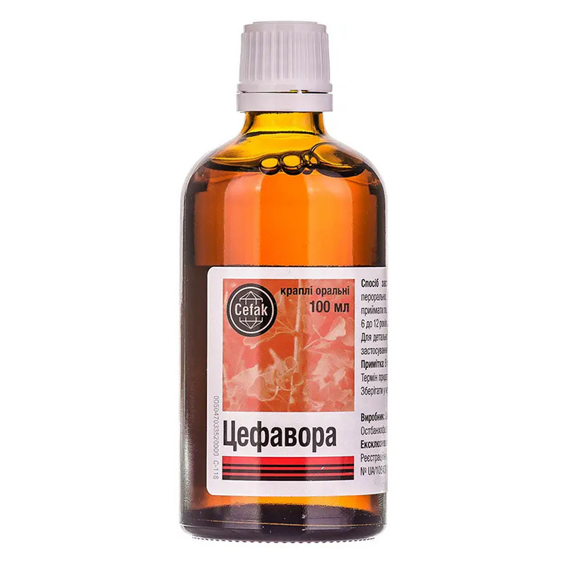 Цефавора краплі по 100 мл у флаконі 1 шт.