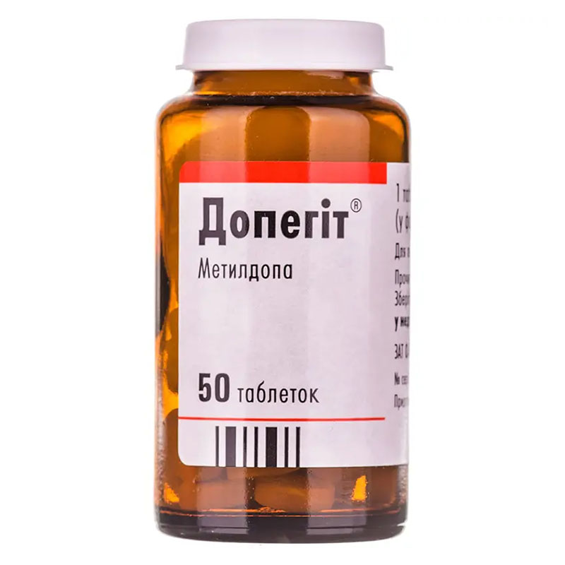 Допегит таблетки по 250 мг 50 шт. во флаконе