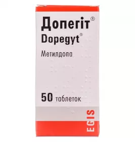 Допегіт таблетки по 250 мг 50 шт. у флаконі