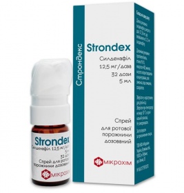 Строндекс спрей 12.5 мг/доза по 5 мл (32 дозы) во флаконе 1 шт.