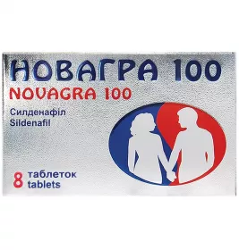 Новагра 100 таблетки по 100 мг 8 шт. (4х2)