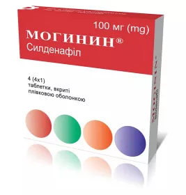 Могинін таблетки по 100 мг 4 шт.