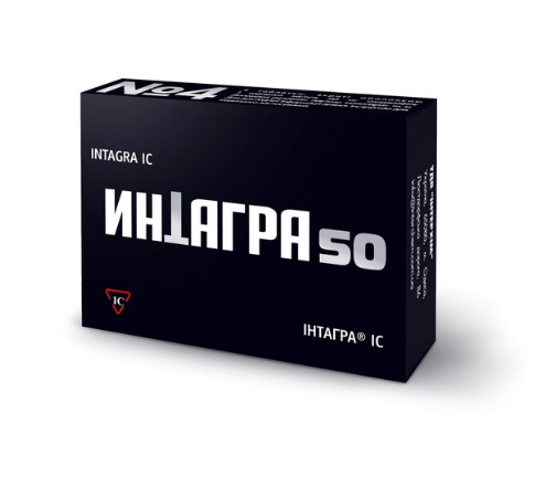 Інтагра IC таблетки по 50 мг 4 шт. (2х2)