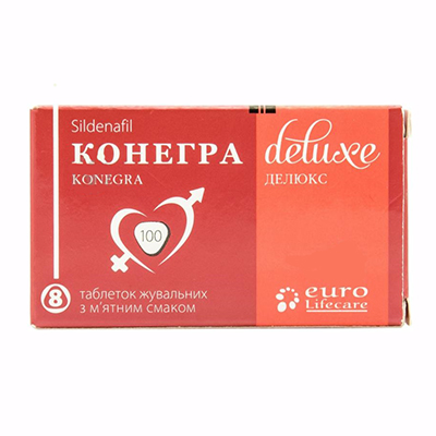 Конегра Делюкс таблетки по 100 мг 8 шт. (4х2)