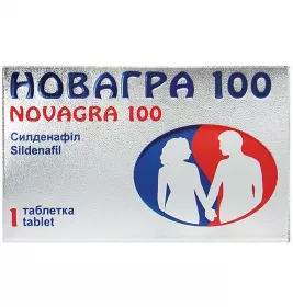 Новагра 100 таблетки по 100 мг 1 шт.