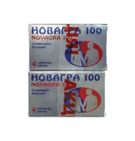 Новагра 100 таблетки по 100 мг 4 шт. Акционный набор 2 упаковки
