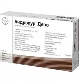 Андрокур Депо розчин 300 мг у ампулах по 3 мл 3 шт.