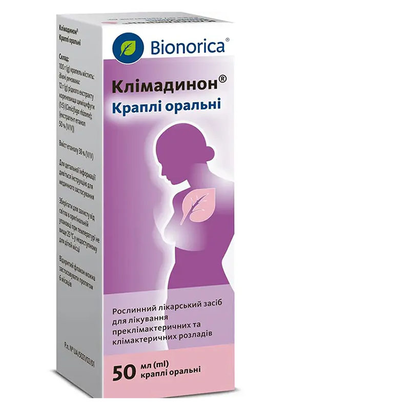 Клімадинон краплі по 50 мл у флаконі 1 шт.
