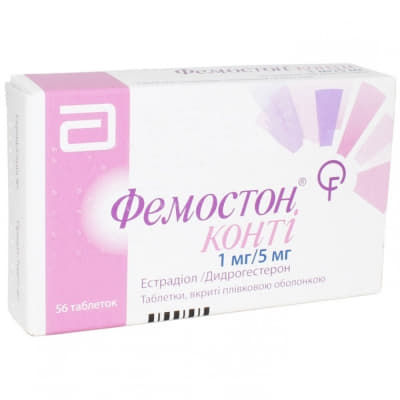 Фемостон конті таблетки по 1 мг/5 мг 56 шт. (28х2)