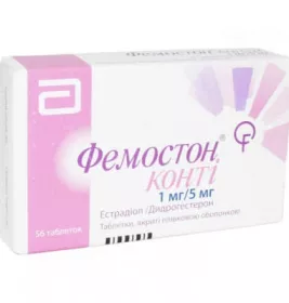 Фемостон конті таблетки по 1 мг/5 мг 56 шт. (28х2)