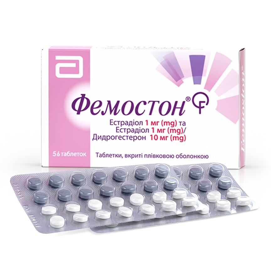 Фемостон таблетки по 1 мг/10 мг 56 шт. (28х2)