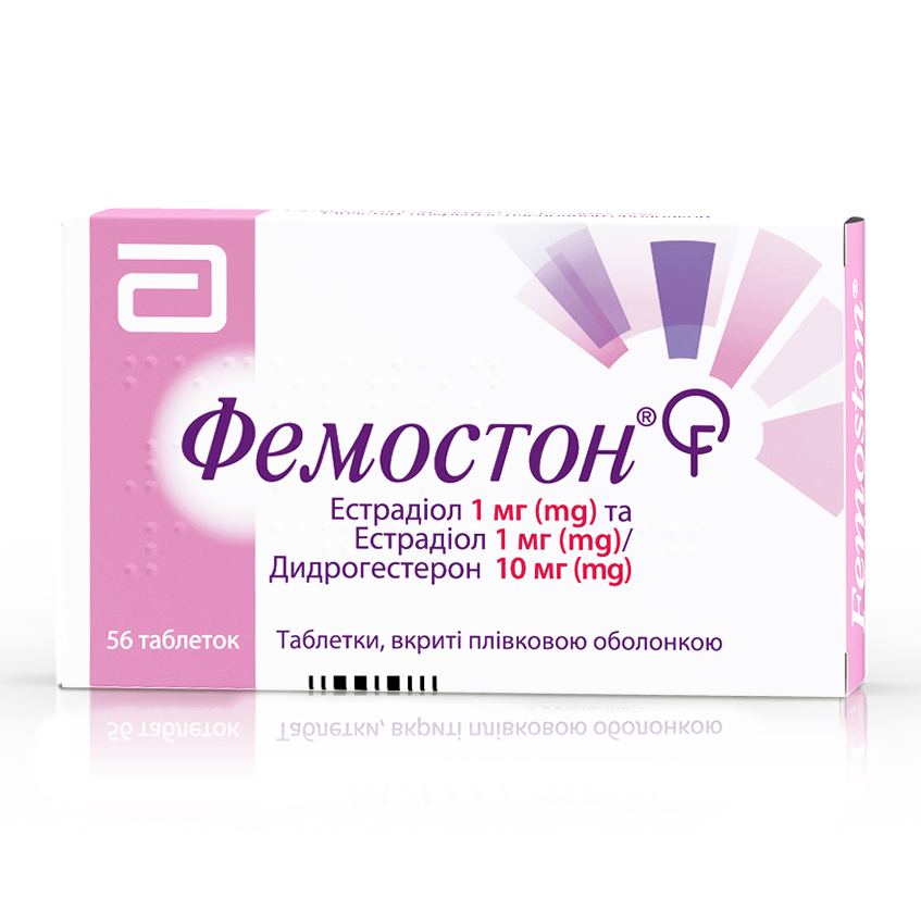 Фемостон таблетки по 1 мг/10 мг 56 шт. (28х2) Фемостон таблетки по 1 мг/10 мг 56 шт. (28х2)