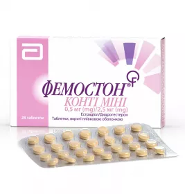 Фемостон Конти Мини таблетки по 0,5 мг/2,5 мг 28 шт.