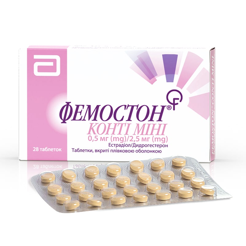 Фемостон Конті Міні таблетки по 0,5 мг/2,5 мг 28 шт.
