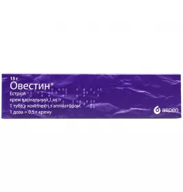 Овестин крем вагинальный 1 мг/г по 15 г в тубах с аппликатором