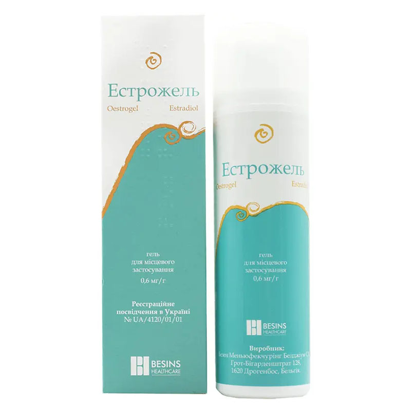 Естрожель гель 0.6 мг/г по 80 г у флаконі