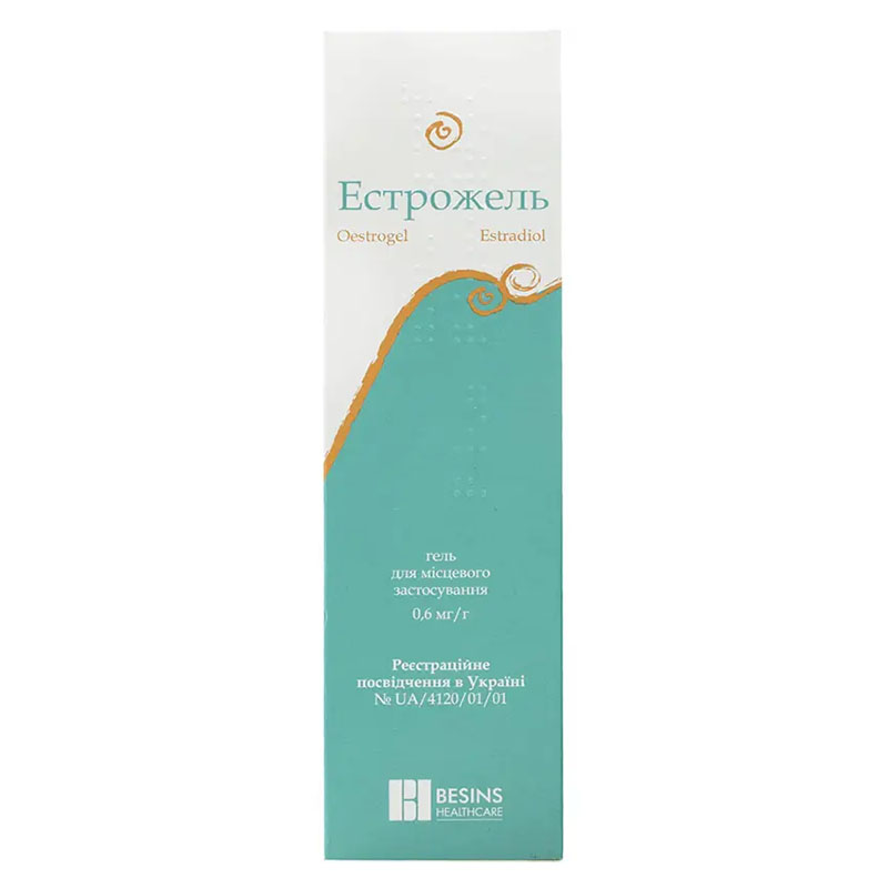 Естрожель гель 0.6 мг/г по 80 г у флаконі