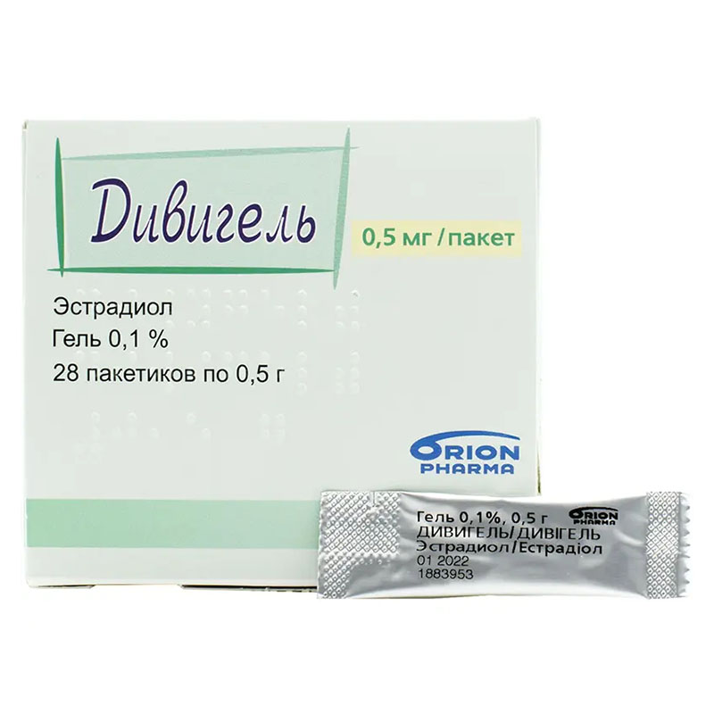 Дивігель гель 0.1% по 0.5 г у пакетиках 28 шт.