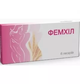 Фемхіл пісарії по 600 мг 6 шт. у стрипах