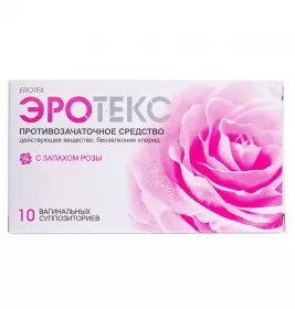 Эротекс свечки с запахом розы по 18.9 мг 10 шт. (5х2)