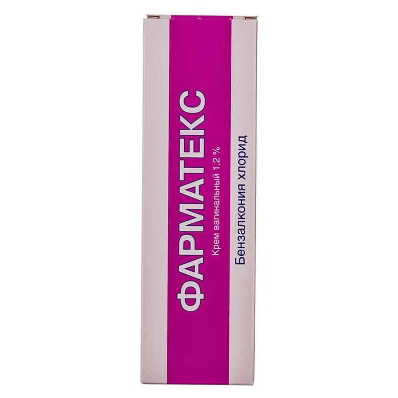 Фарматекс вагінальний крем 1.2% по 72 г у тубах
