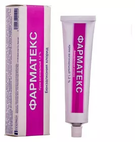 Фарматекс вагінальний крем 1.2% по 72 г у тубах