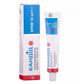 Кандід крем 10 мг/1 г по 20 г у тубах