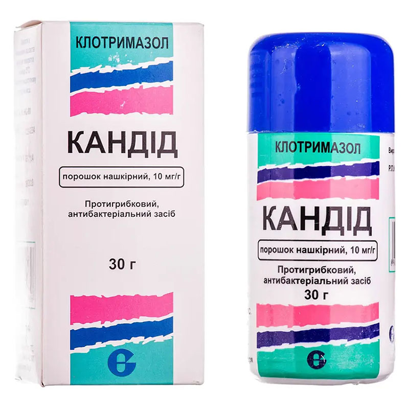 Кандид порошок 10 мг/г по 30 г во флаконе Кандид порошок 10 мг/г по 30 г во флаконе