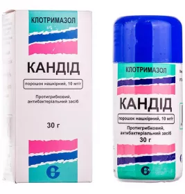 Кандід порошок 10 мг/г по 30 г у флаконі