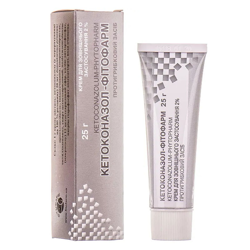 Кетоконазол-Фітофарм крем 2% по 25 г у тубах