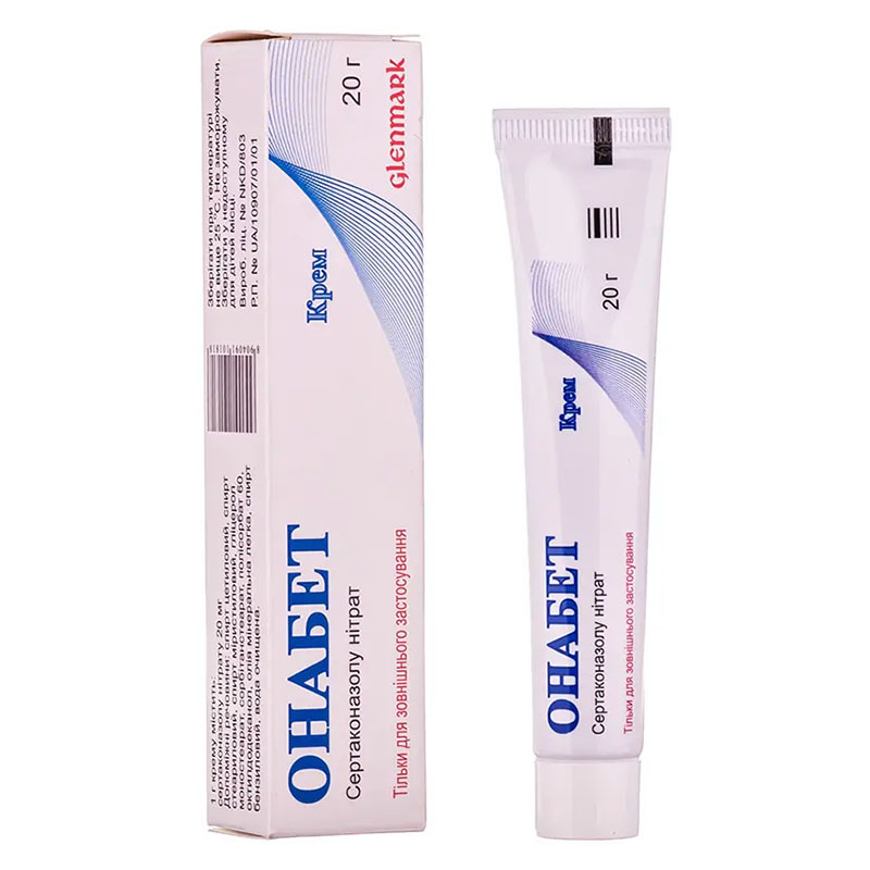 Онабет крем 20 мг/г по 20 г у тубах