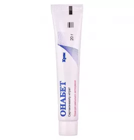Онабет крем 20 мг/г по 20 г у тубах