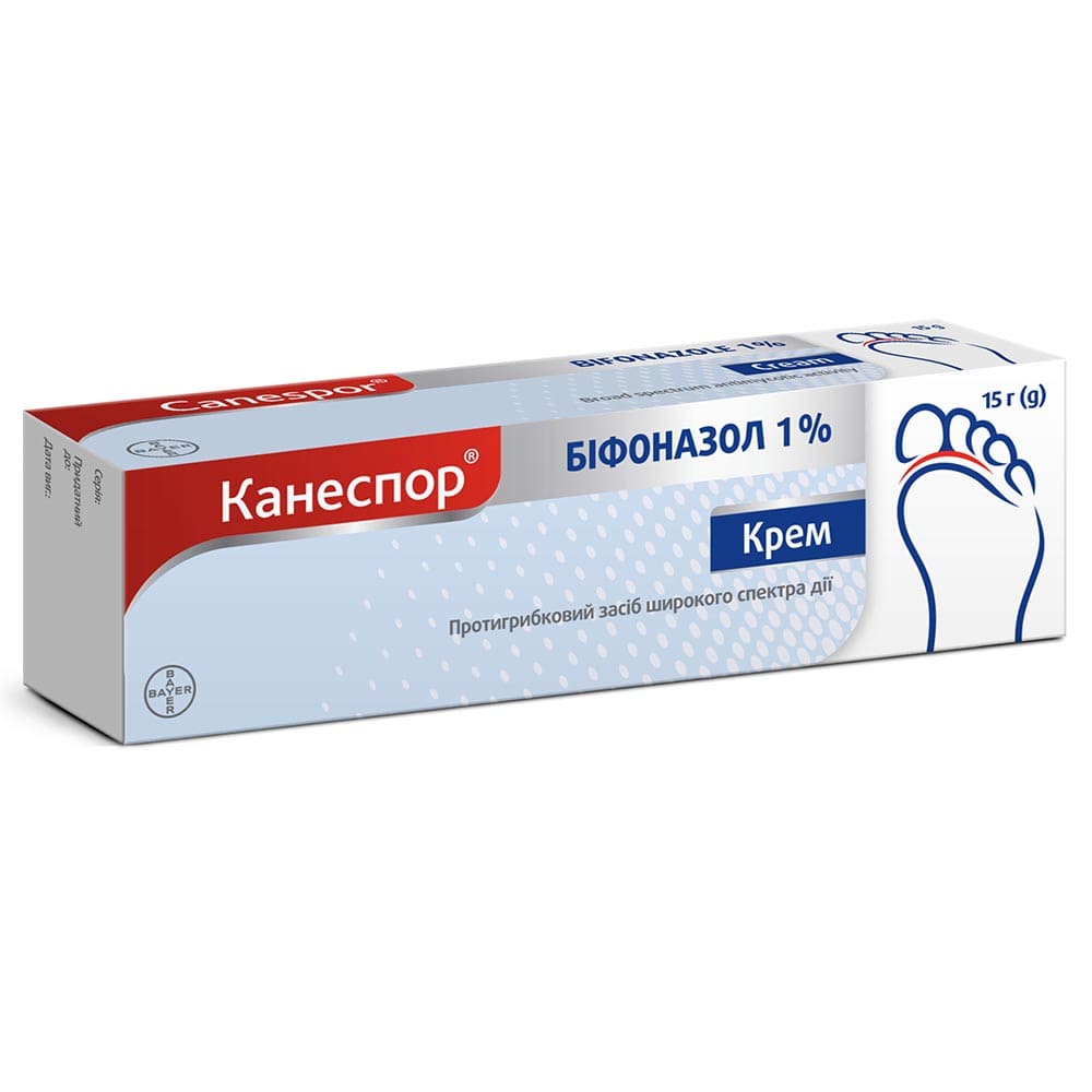 Канеспор крем 1% по 15 г в тубах