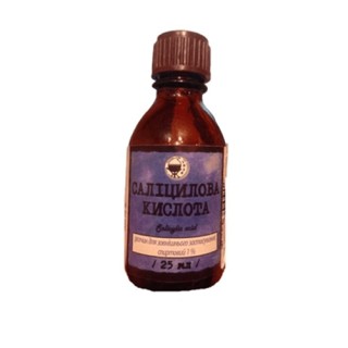 Саліцилова кислота розчин спиртовий 1% по 25 мл у флаконі