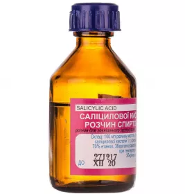 Саліцилова кислота розчин 1% по 40 мл у флаконі 1 шт. - Фітофарм