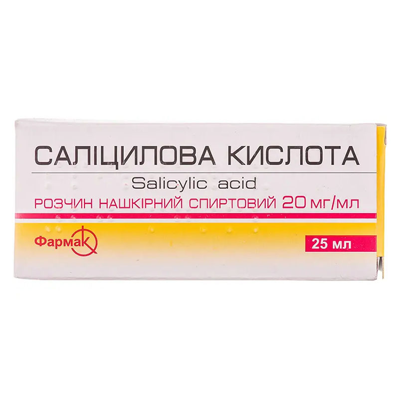 Саліциловий спирт 2% по 25 мл у флаконі 1 шт. - Фармак