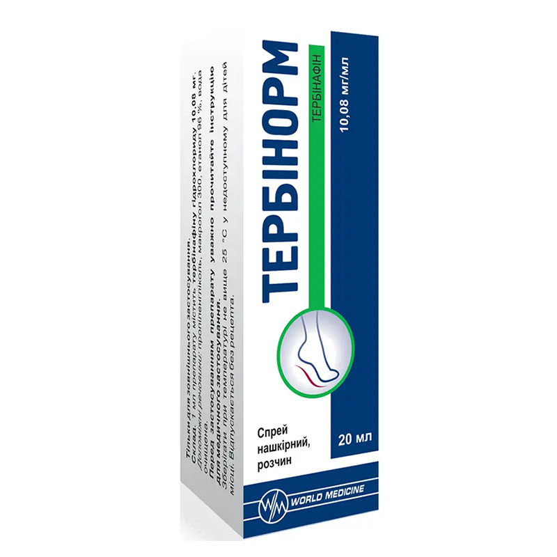 Тербінорм спрей 10.08 мг/мл по 20 мл у флаконі 1 шт.