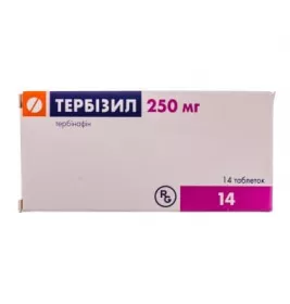 Тербизил таблетки по 250 мг 14 шт.