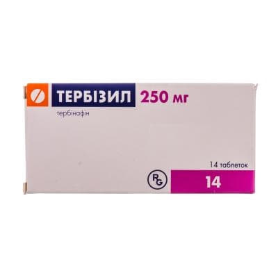 Тербизил таблетки по 250 мг 14 шт. Тербизил таблетки по 250 мг 14 шт.