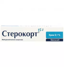 Стерокорт крем 0.1% по 15 г в тубах