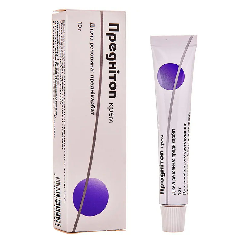 Преднитоп крем 0.25% по 10 г в тубах